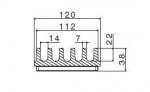 WOLFA Flachrinne AquaStop 100 cm